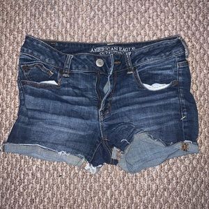 Super stretch denim shorts